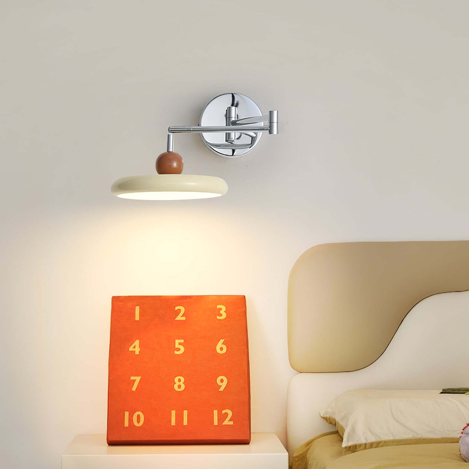 Minimalist French Creative Cream Style Rotatable Swing Arm Wall Lamp M355