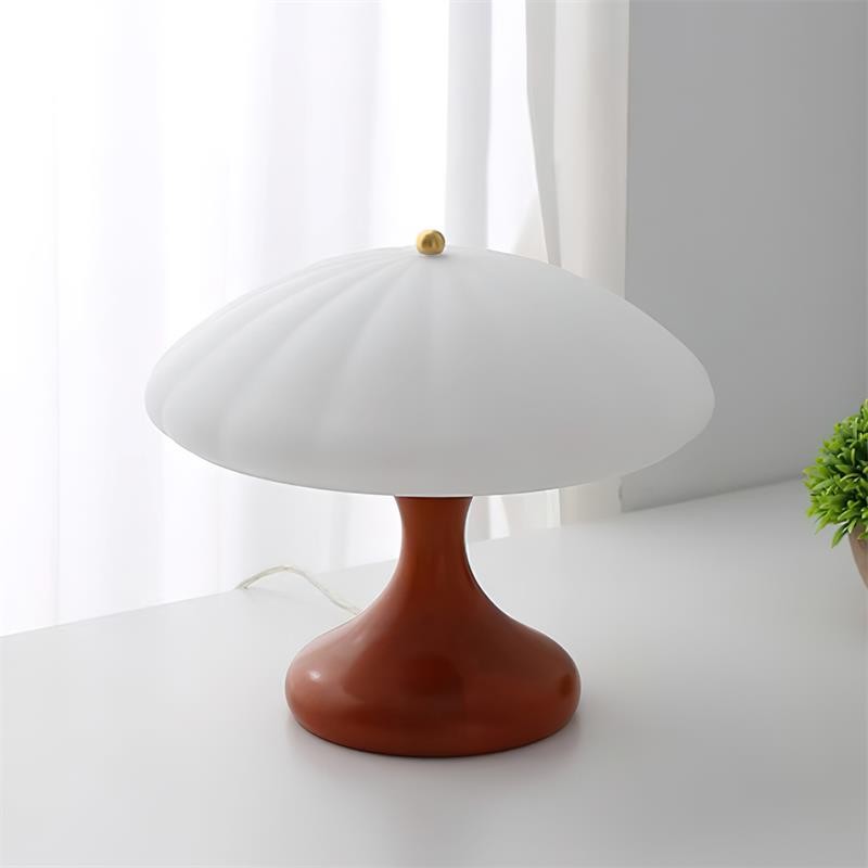 Mushroom Shape Curved Table Lamp M90