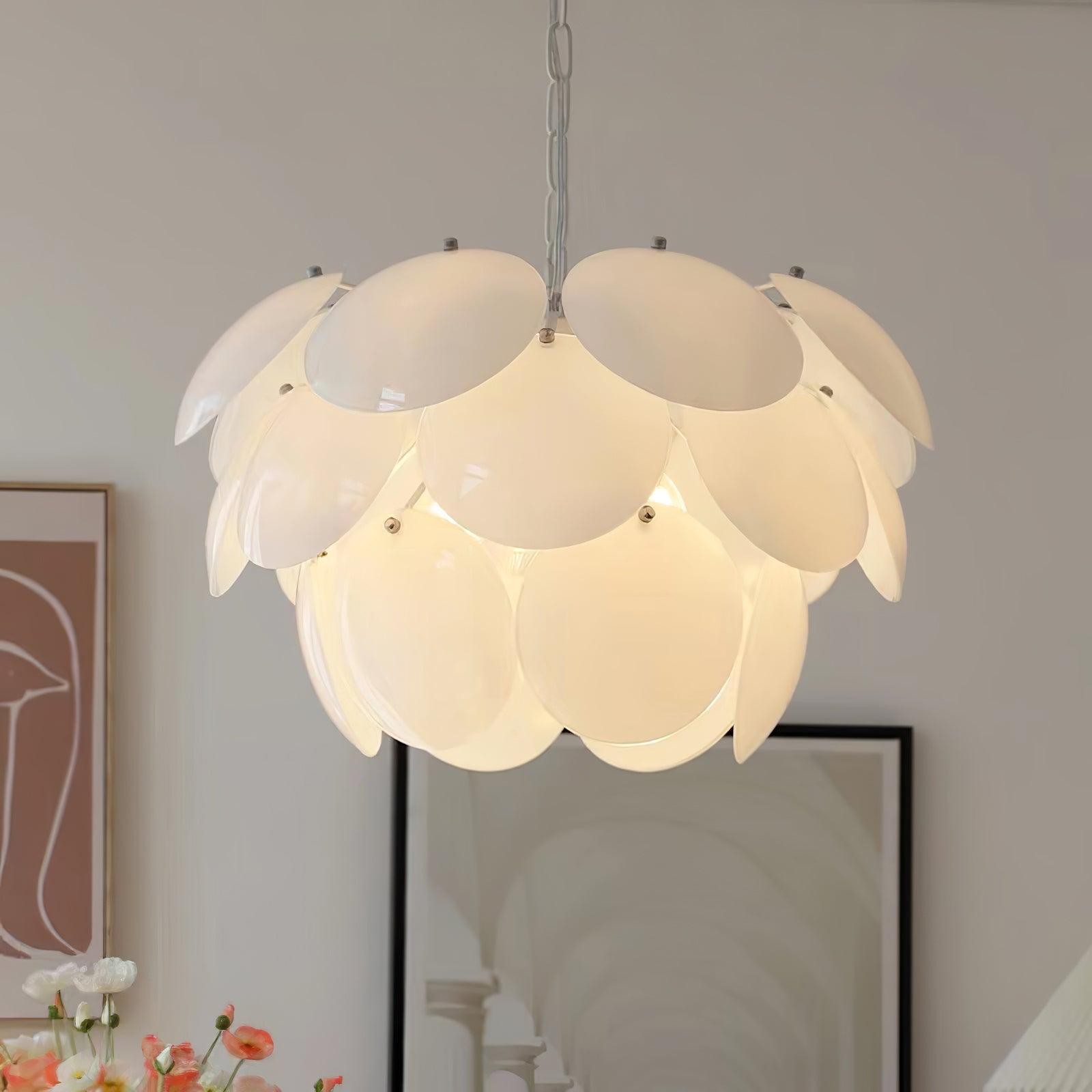 Luxury Fashion Luminous Petal Glass Chandelier M538