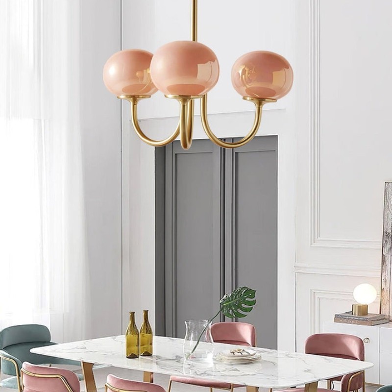 Bauhaus Glass Ball Marshmallow Chandelier S200
