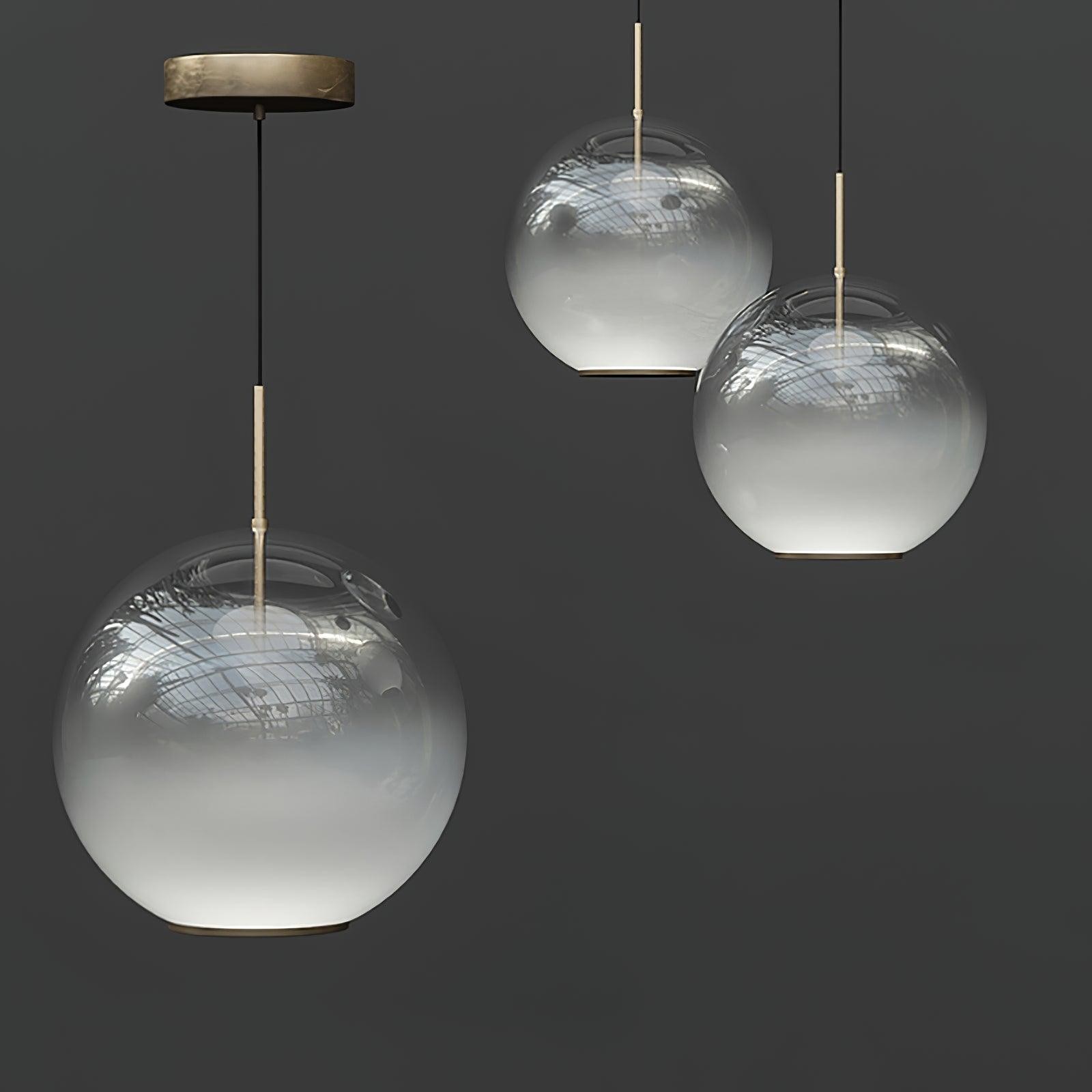 Simple Sphere Drop Gradient Glass Pendant Light M403