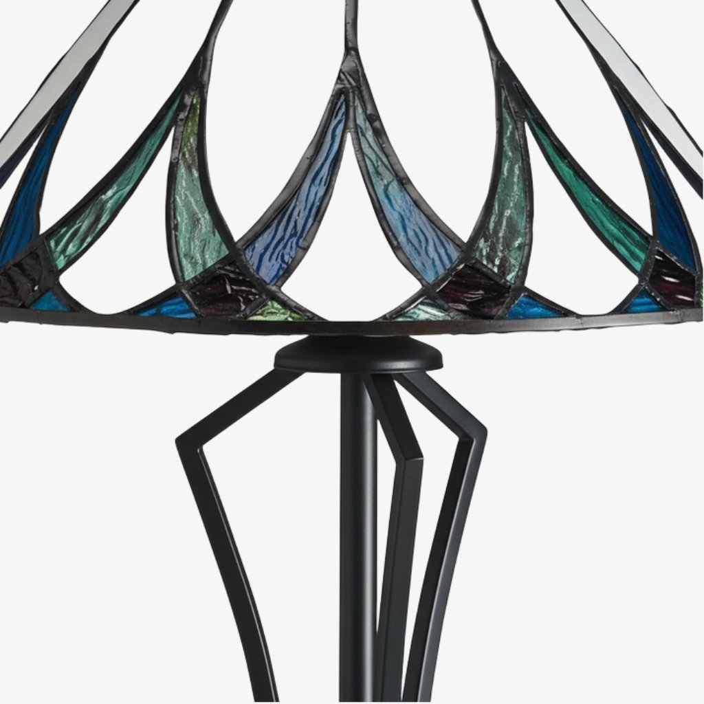 TF Allanton Tiffany-Style Table Lamp - Accent Lighting for Study T641