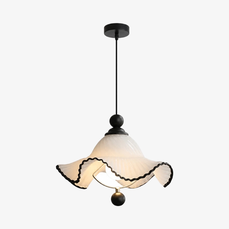 Cazelle French Vintage Wave Pendant Light - Soft Ambient Pendant Lamp for Interiors T2261