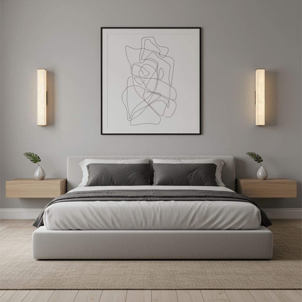 Cuboid Alabaster Wall Light T1622