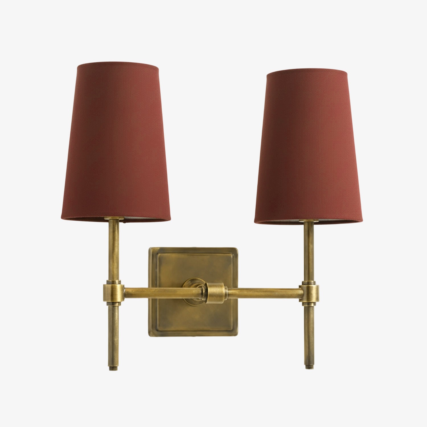Derlina Stylish Retro Wall Lamp with White Linen Shades – Modern Industrial Design for Any Room T273