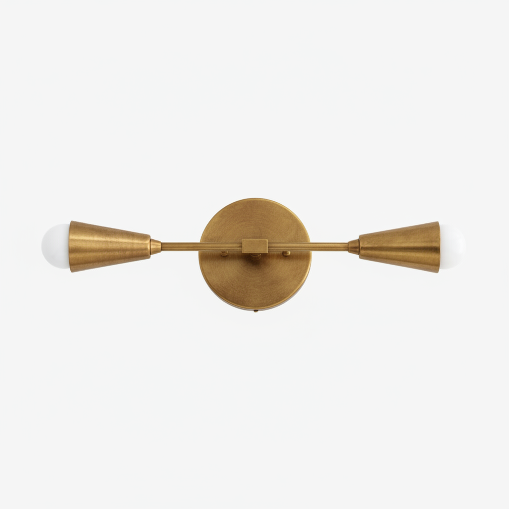 Mobilux Line Minimalist Vanity Light Fixture - Mid Century Bathroom Sconce T315