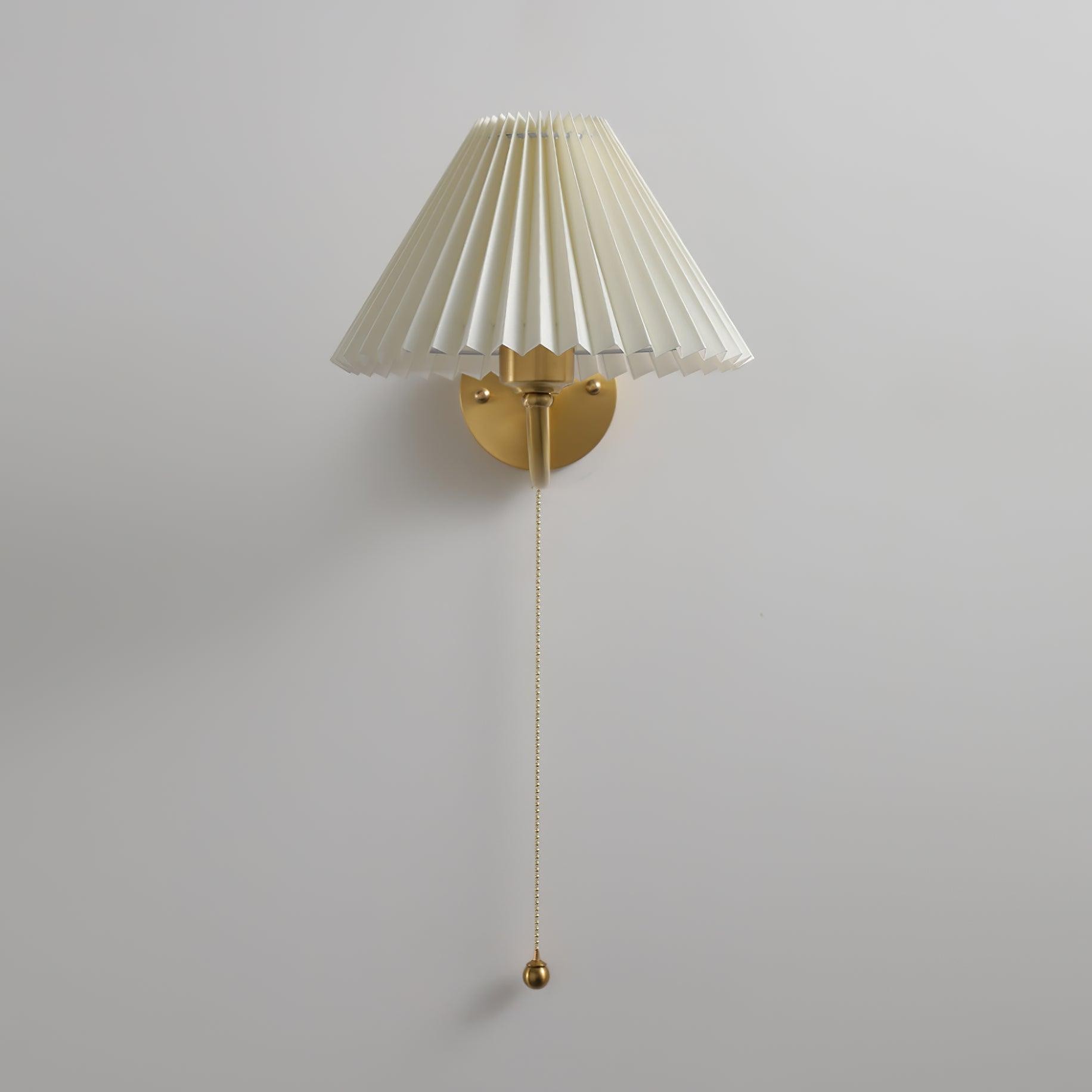 Modern Minimalist Luxury Fabric Brass Wall Lamp For Living Room M331