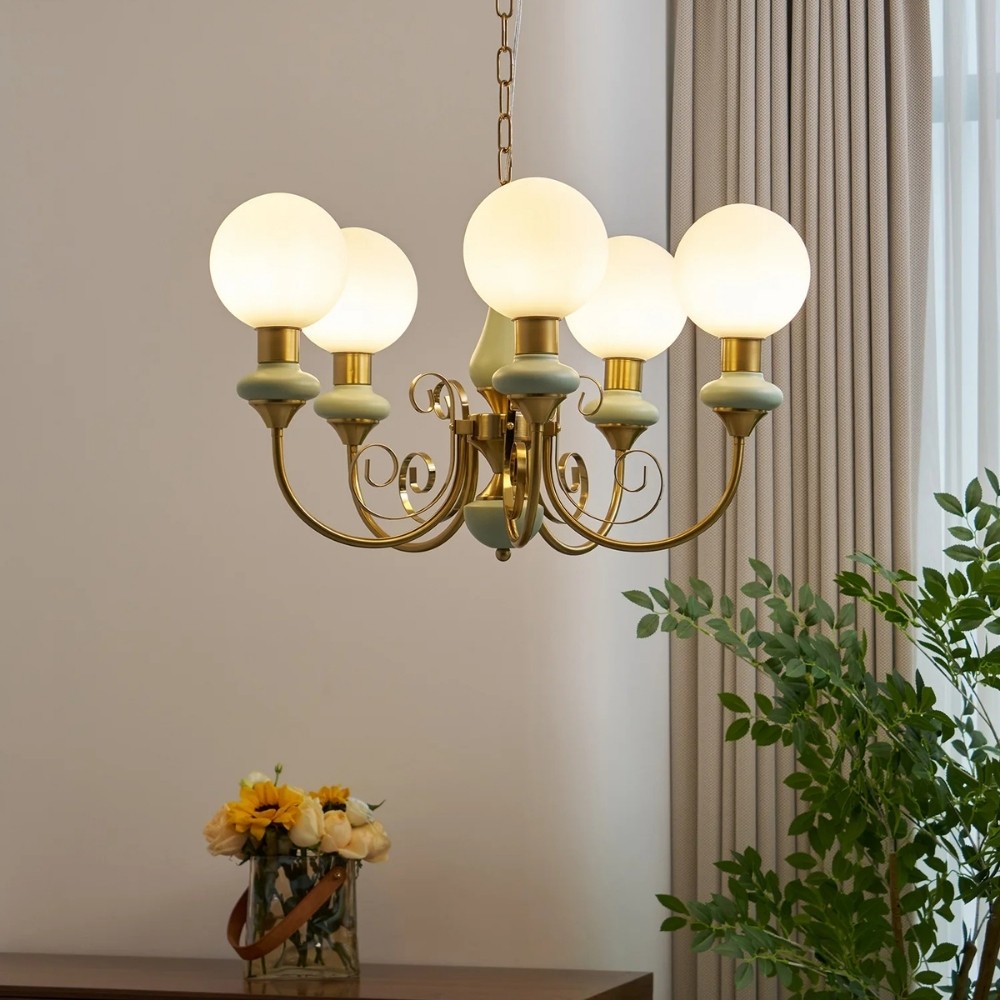 Modern Chandelier with Graceful Silhouette for Ambient Light S219