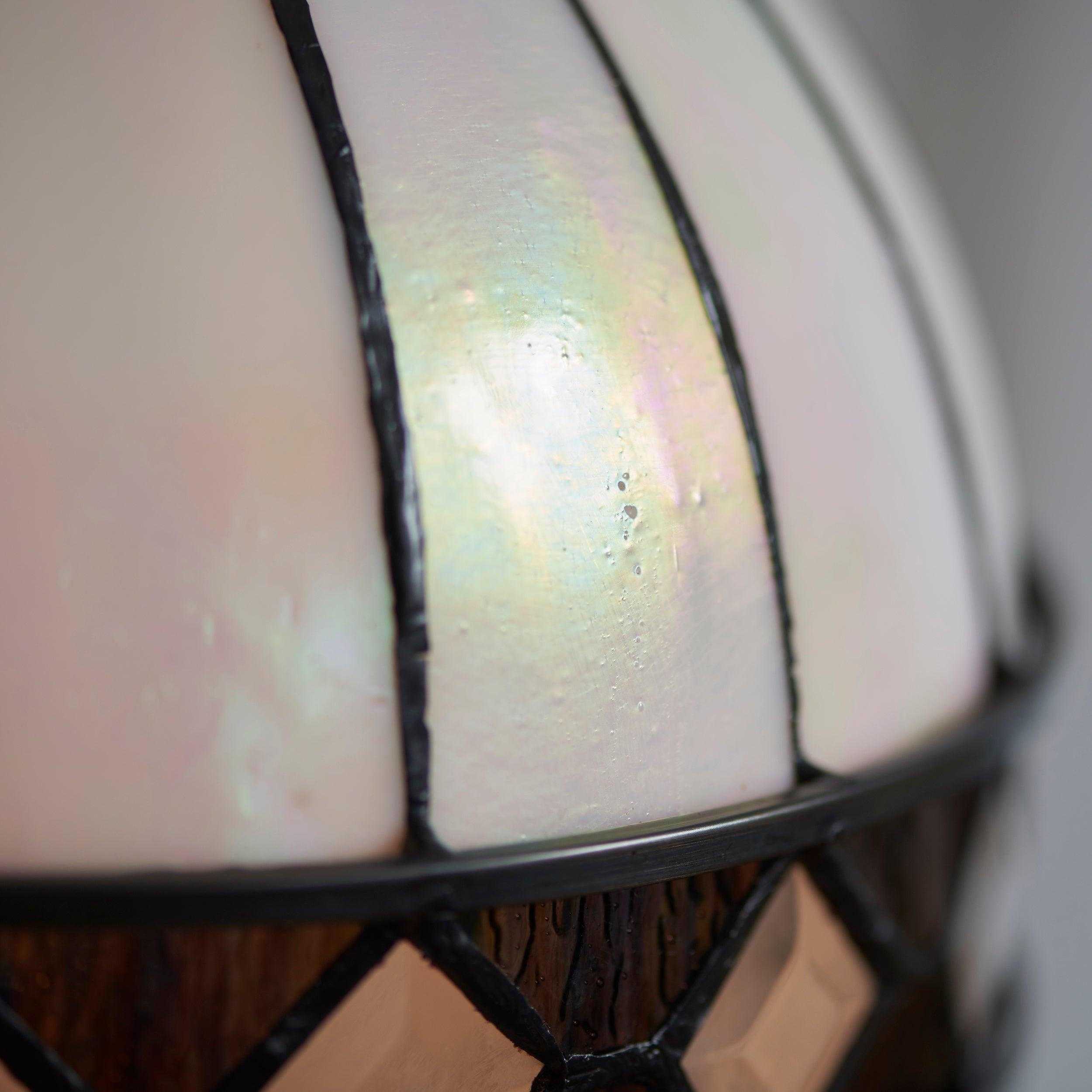 TF Fargo Tiffany Style Globe Pendant - Handcrafted Art Glass Sphere Light for Kitchen Island T1033