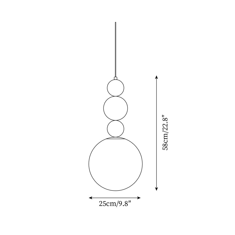 Modern Gourd Ball Pendant Lamp M227