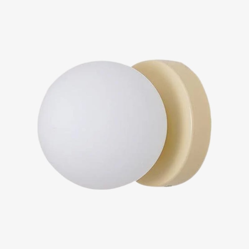 Nuevola Round Wall Lamp - Modern Metal and Glass for Hallways and Living Rooms T528