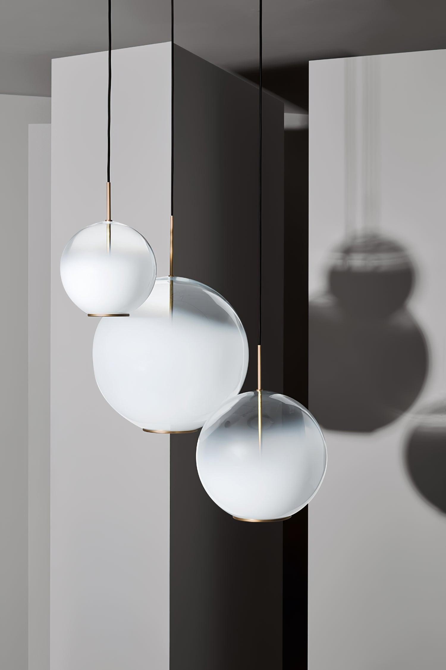 Simple Sphere Drop Gradient Glass Pendant Light M403