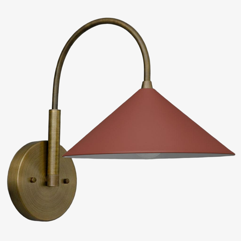 Curva Elegant Arc Cone Wall Sconce - Contemporary Reading Nook Wall Lighting T394