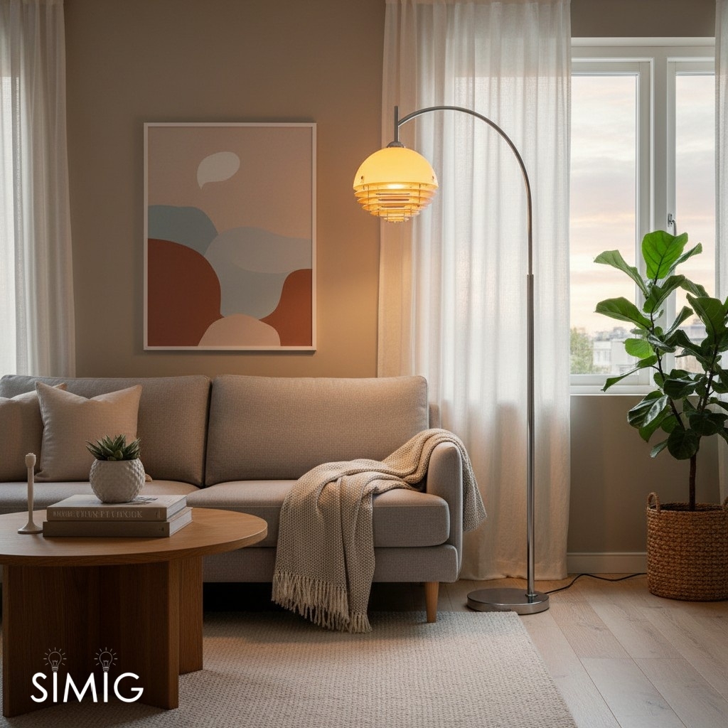 Afterglow Sunset Tiered Floor Lamp - Modern Lamp for Living Rooms G77