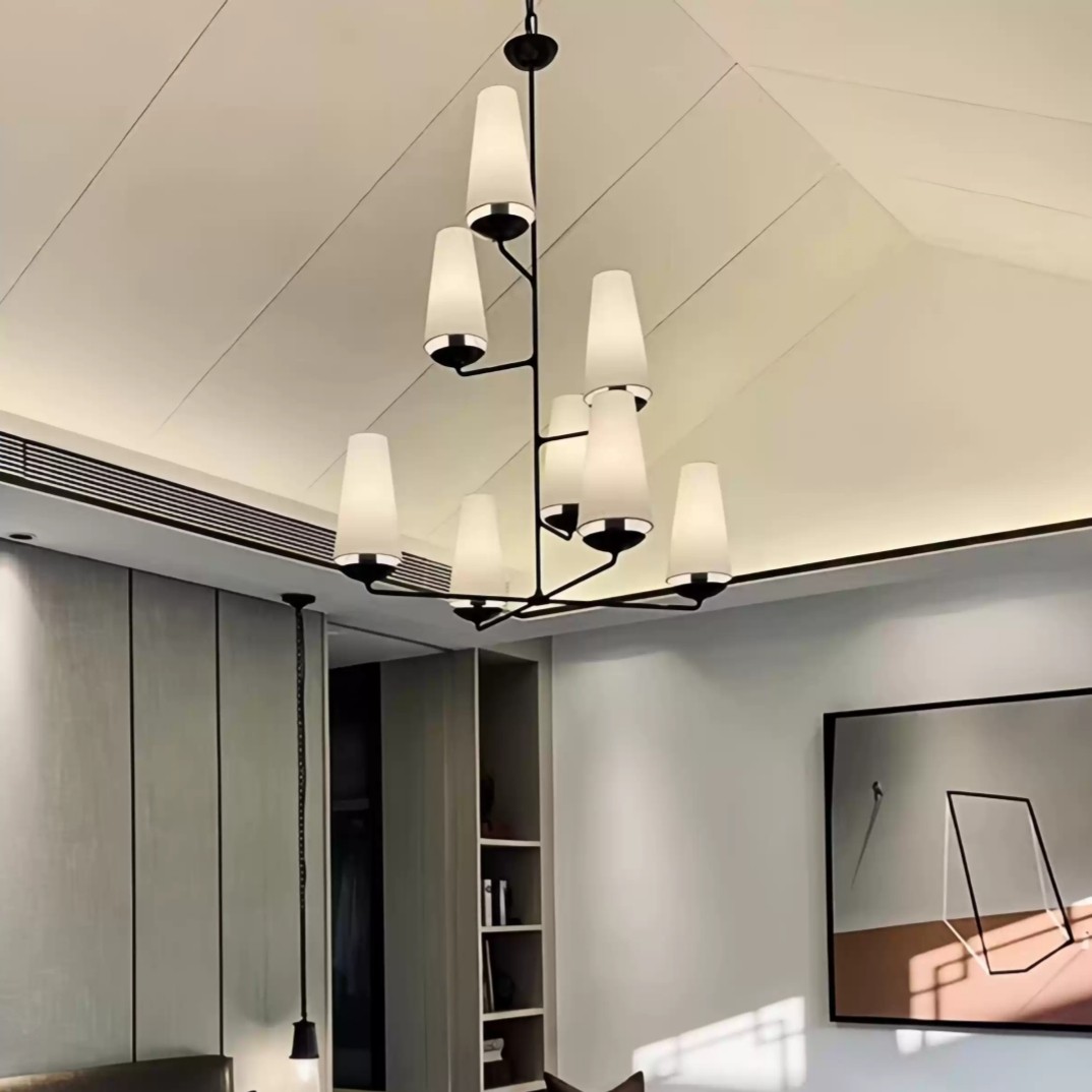 Luxe Vertical Pendant Light – Contemporary Design for Living Room T101