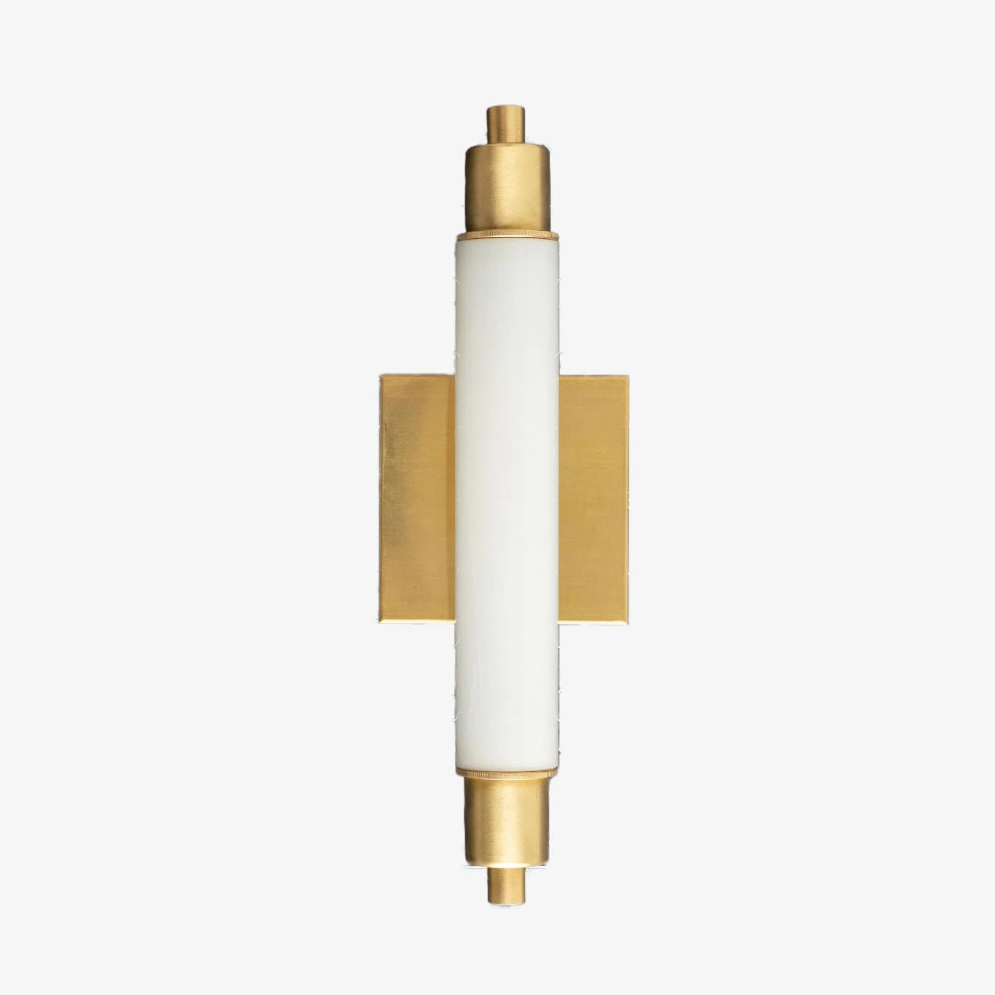 Ornato Luxe Modern Vanity Sconce - Art Deco Wall Light with Cylinder Shade T387