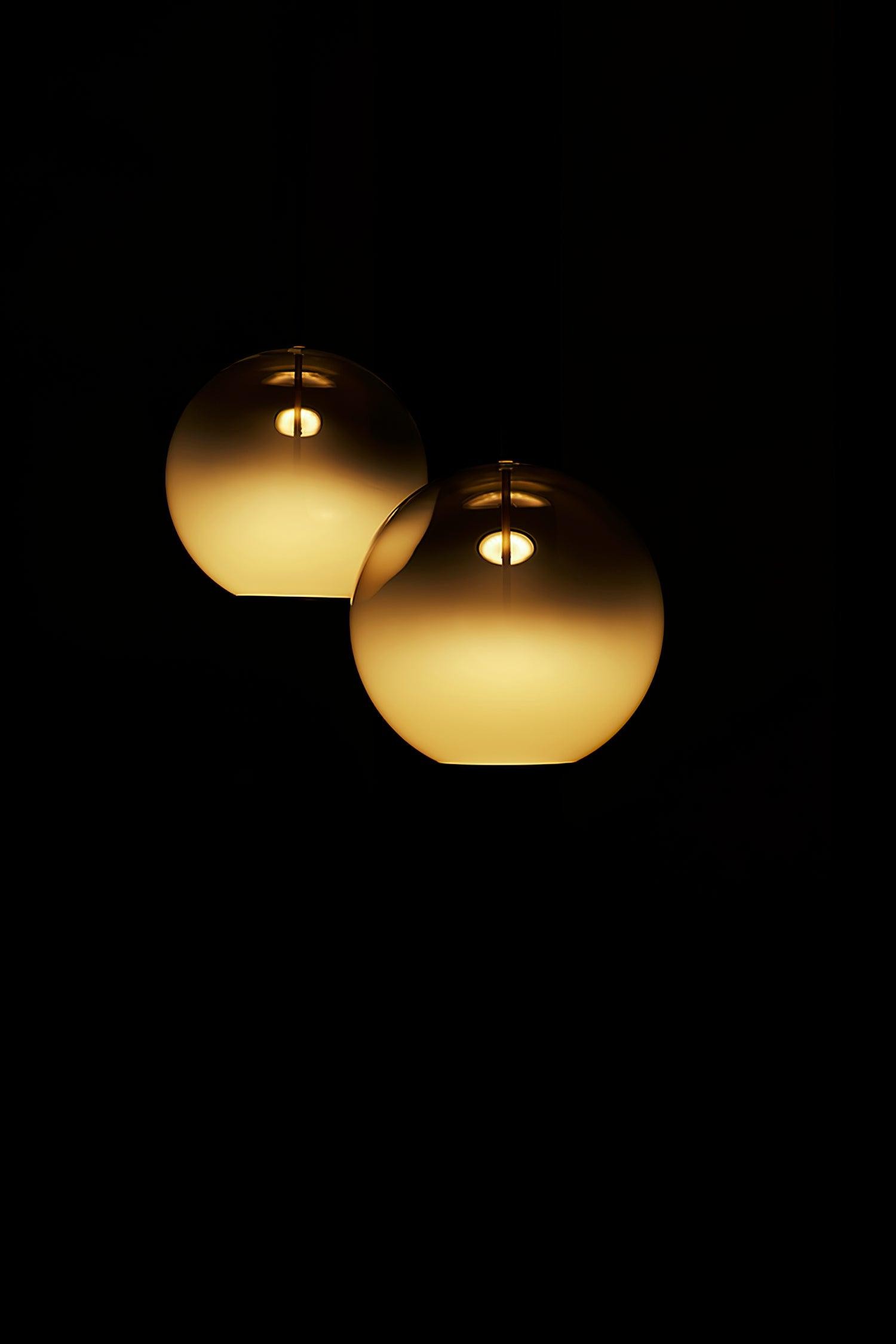 Simple Sphere Drop Gradient Glass Pendant Light M403