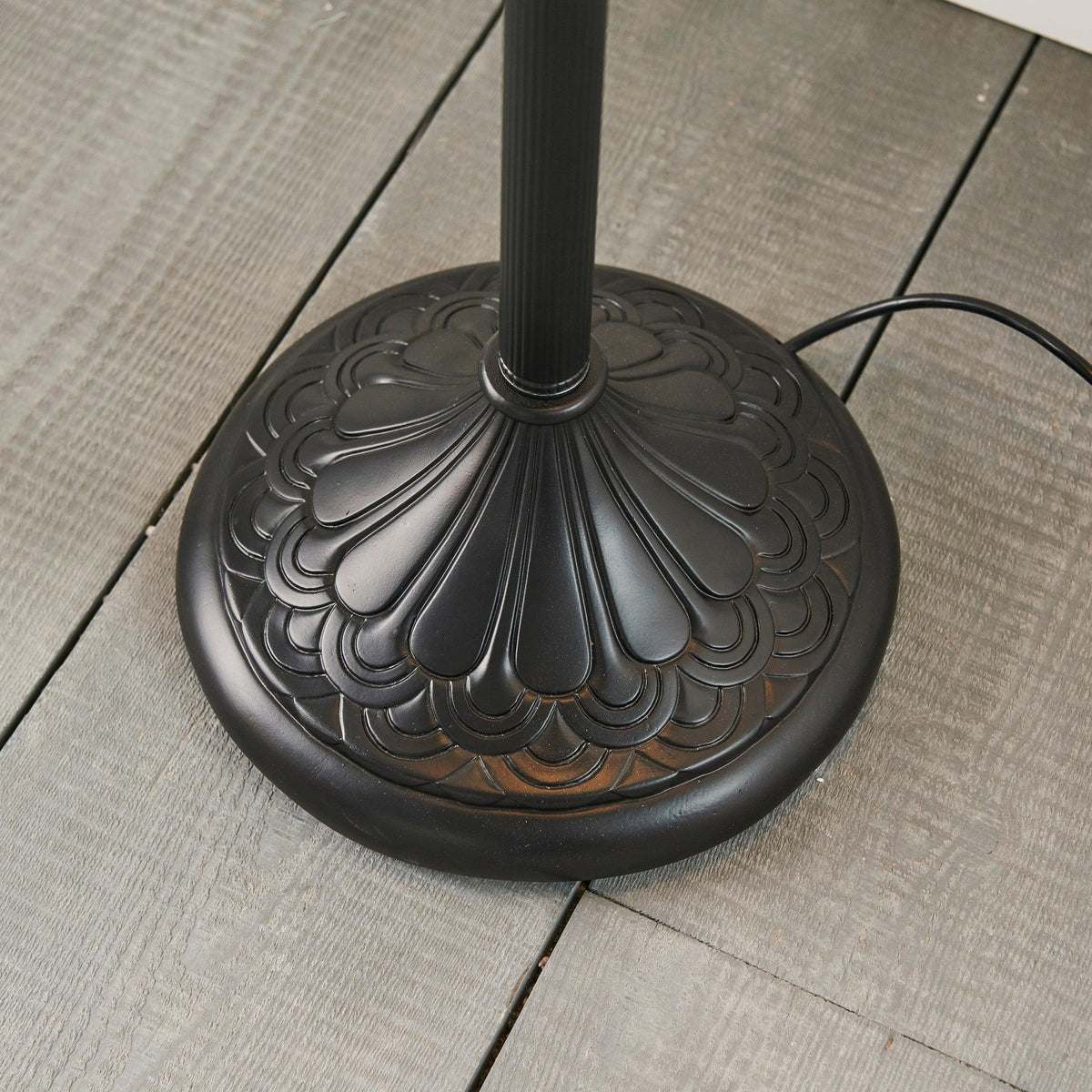 TF Dragonfly Motif Floor Lamp - Vintage Stained-Glass for Living Rooms T935