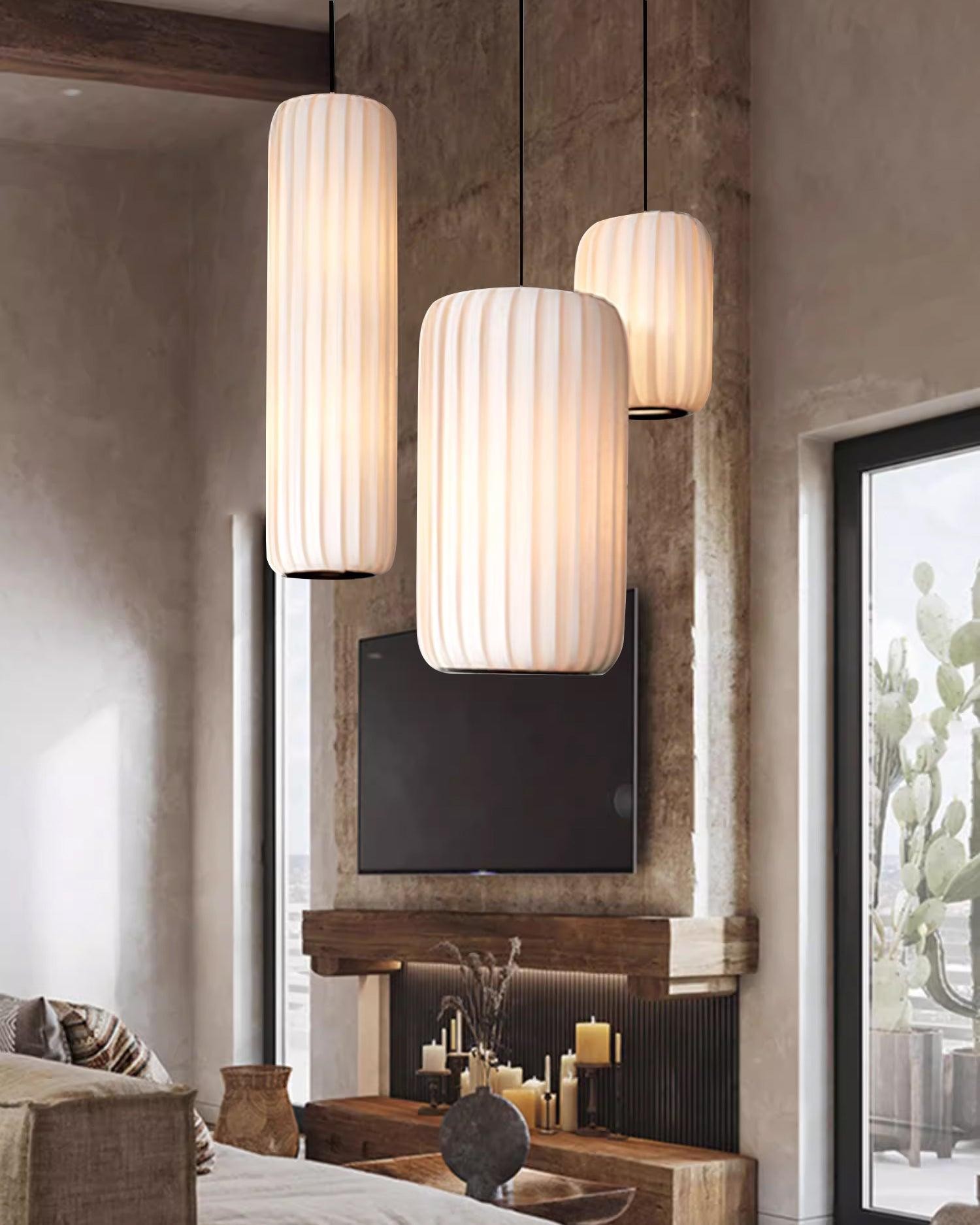 Scandinavian Minimalist Fabric Pendant Lamp M232