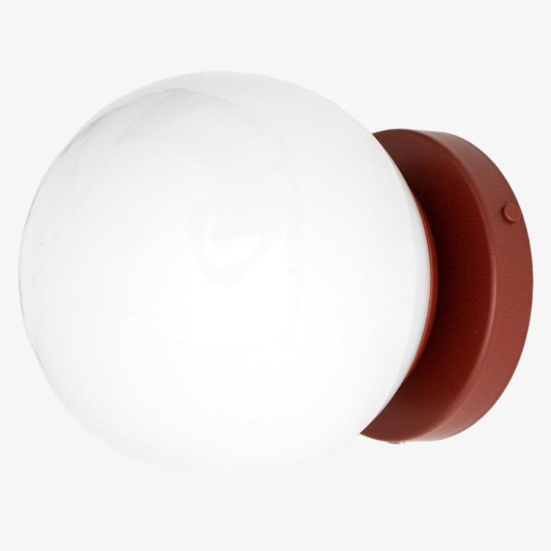 Glorica Glass Globe Wall Sconce - Multi-Color Modern Minimalist Light T359