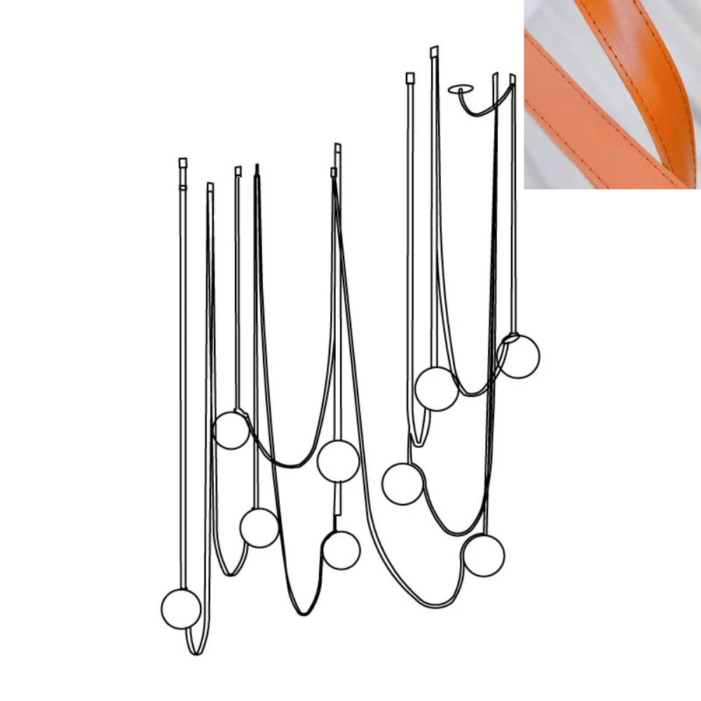 Flexible Belt-Style Pendant Lamp for Customizable Ambient Light S241