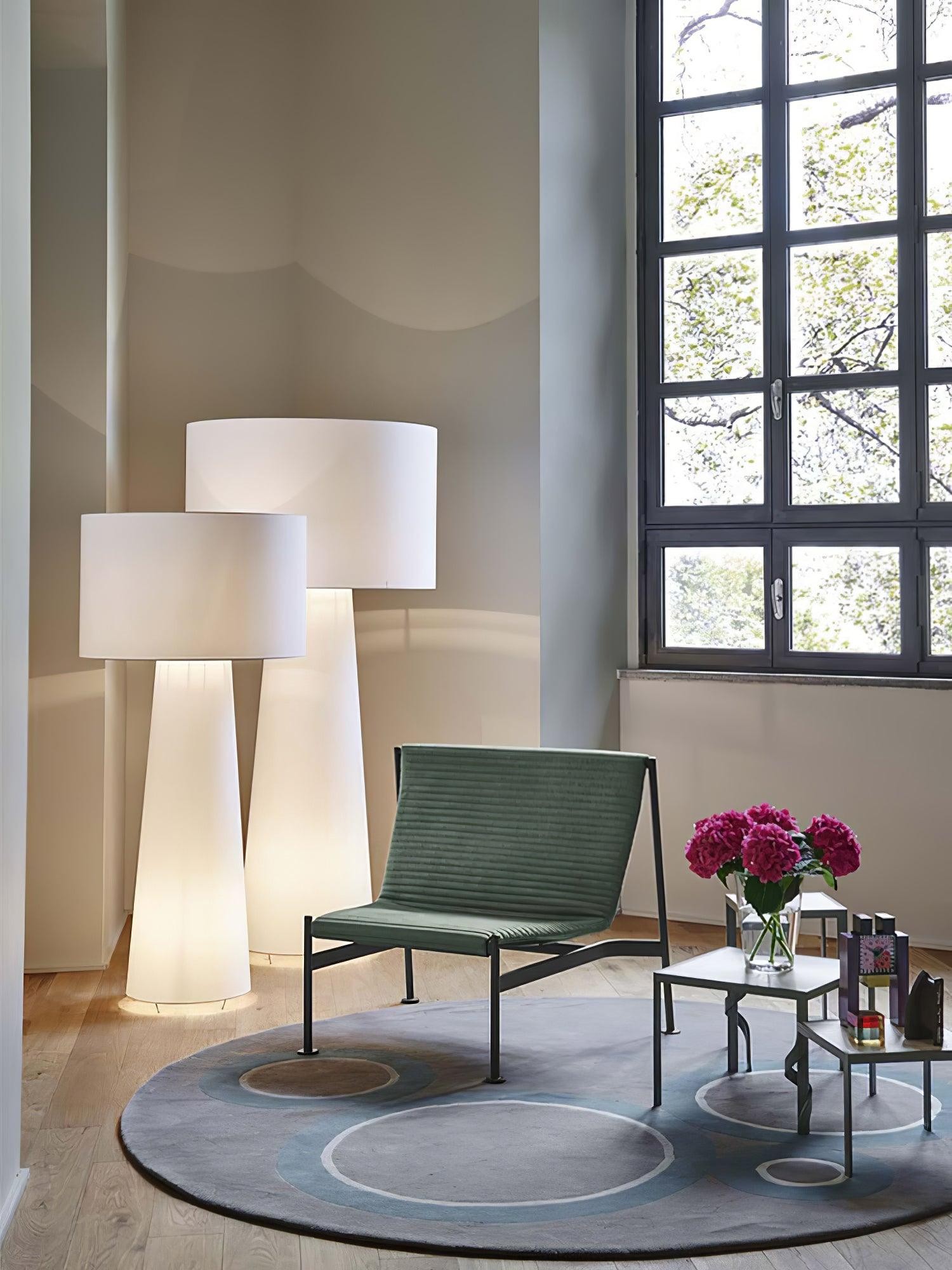 Column Fabric Floor Lamp Suitable For Living Room M561
