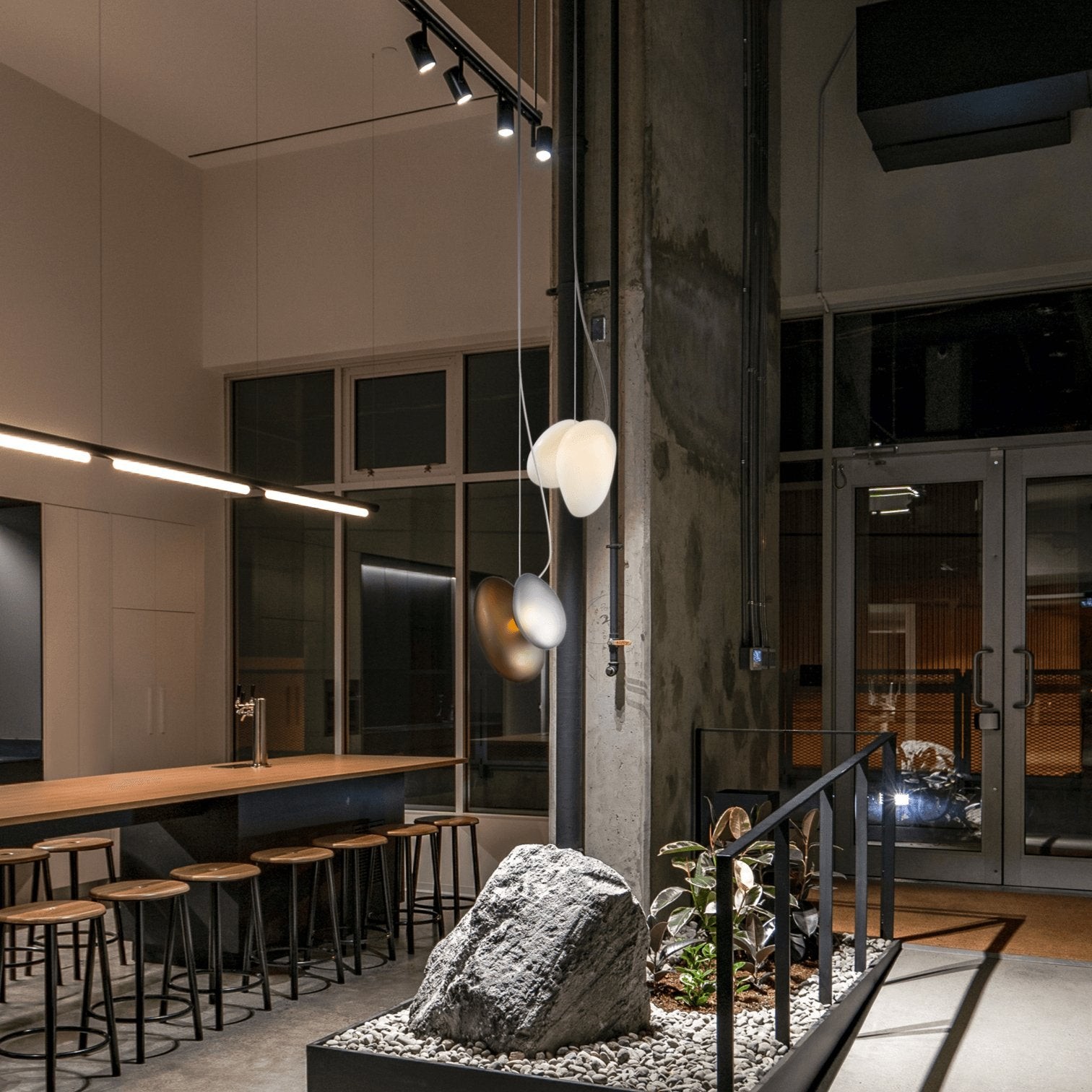 Translucent Frosted Glass Pendant Light M217
