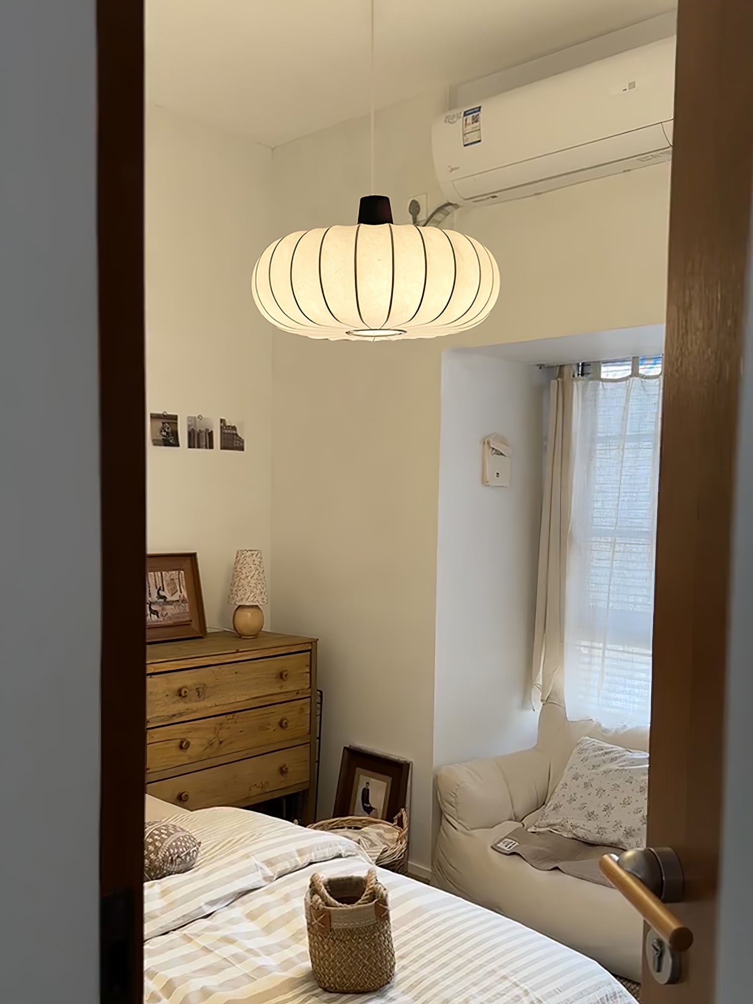 Classic Silk Lantern Pendant Light M410