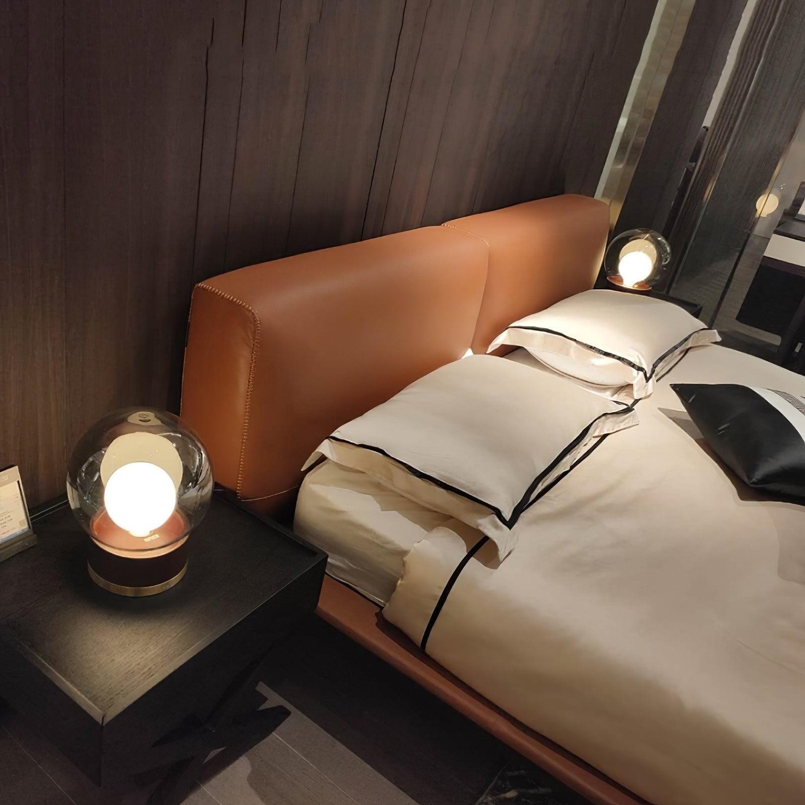 Simple Creative Wood Orb Table Lamp M423