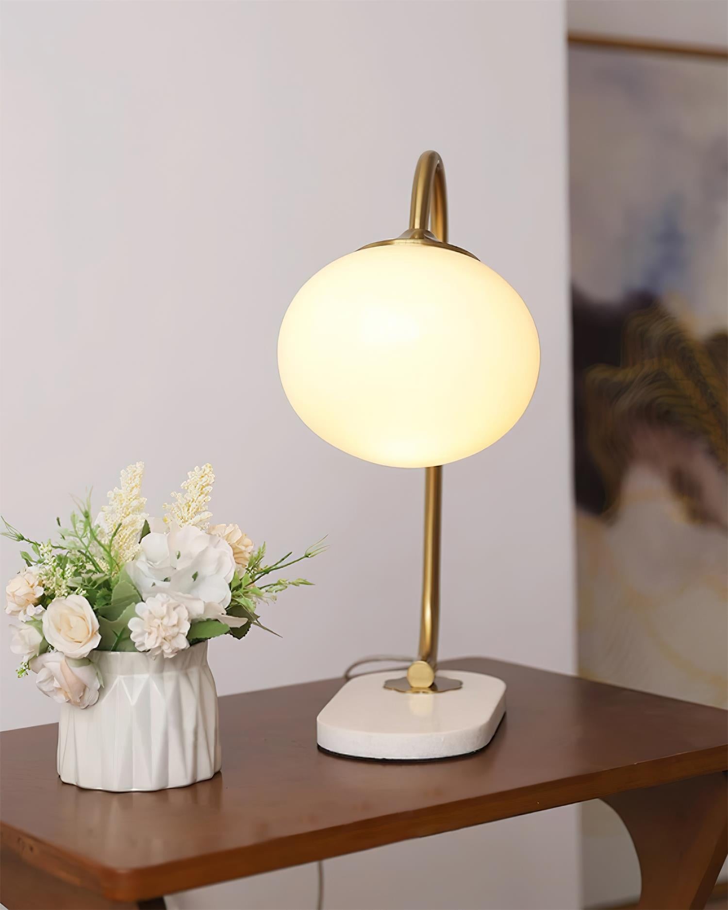 Nordic Mushroom Glass Bedside Table Lamp M236