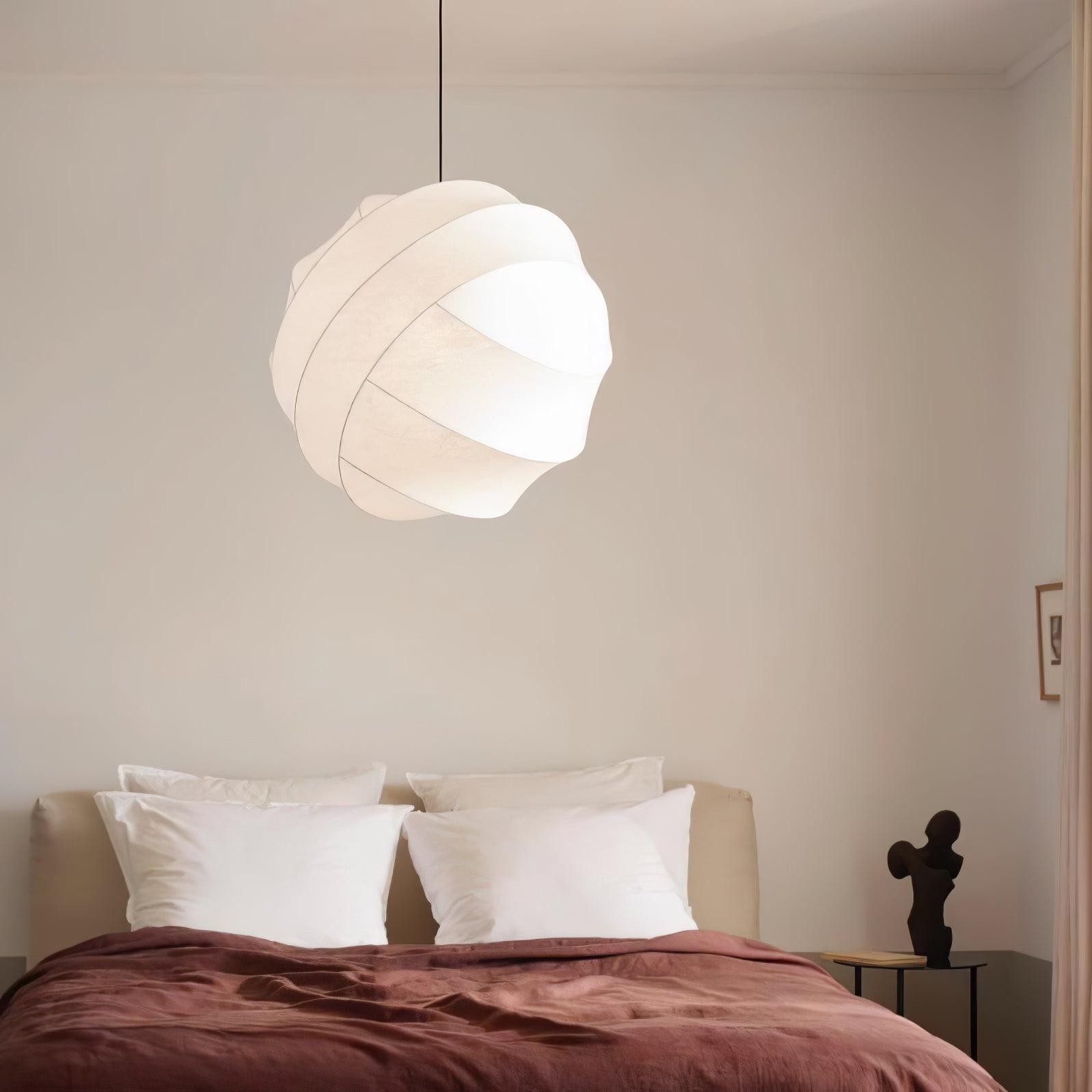 Wabi-Sabi Style Fiber Cocoon Pendant Lamp M400