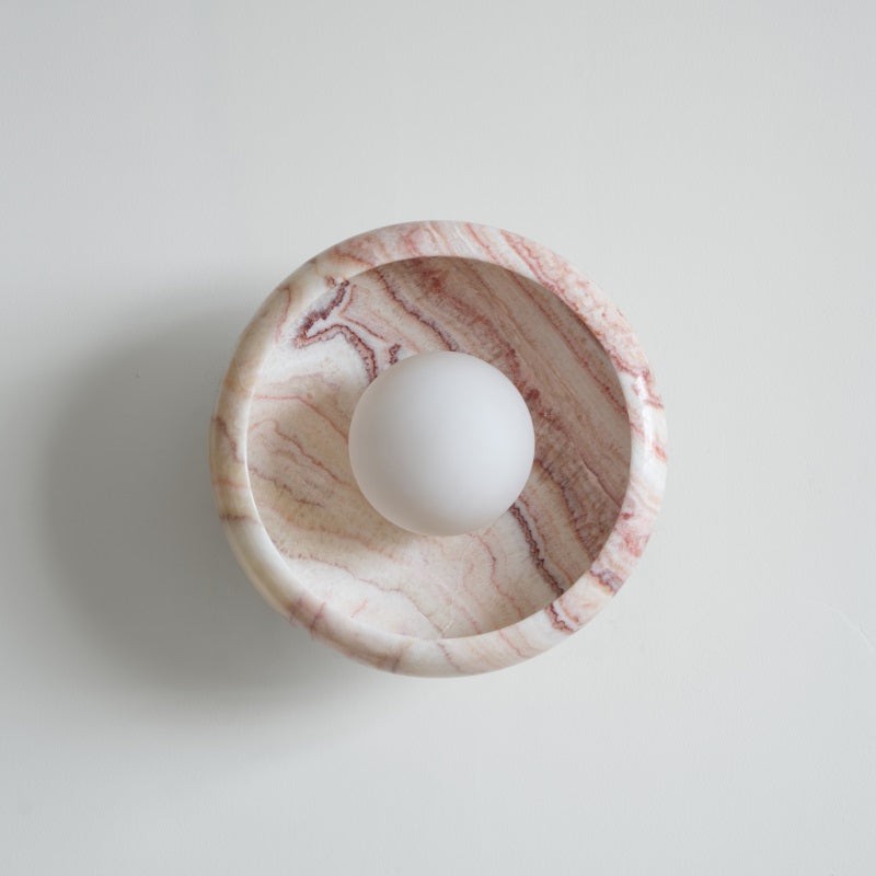Bowl - Shaped Marble Wall Lamp P064