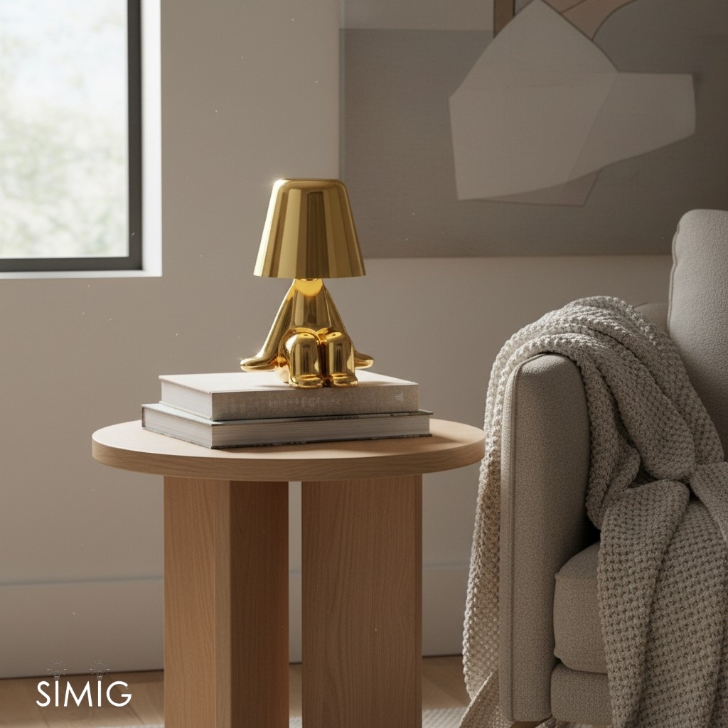 Aurabrova Human Figure Table Lamp - Modern Sculptural Design for Living Room