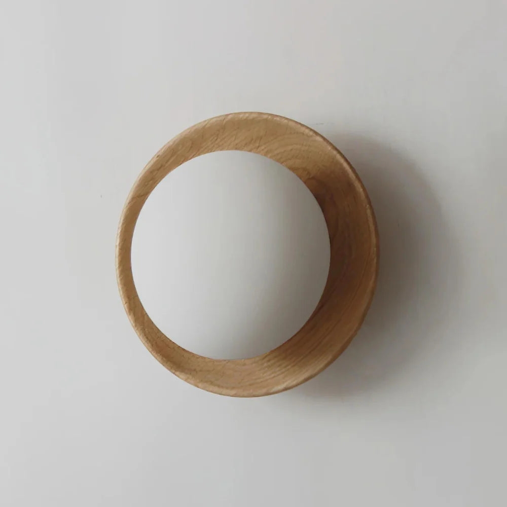Nordic Minimalist Natural Wood LED Wall Light T2004