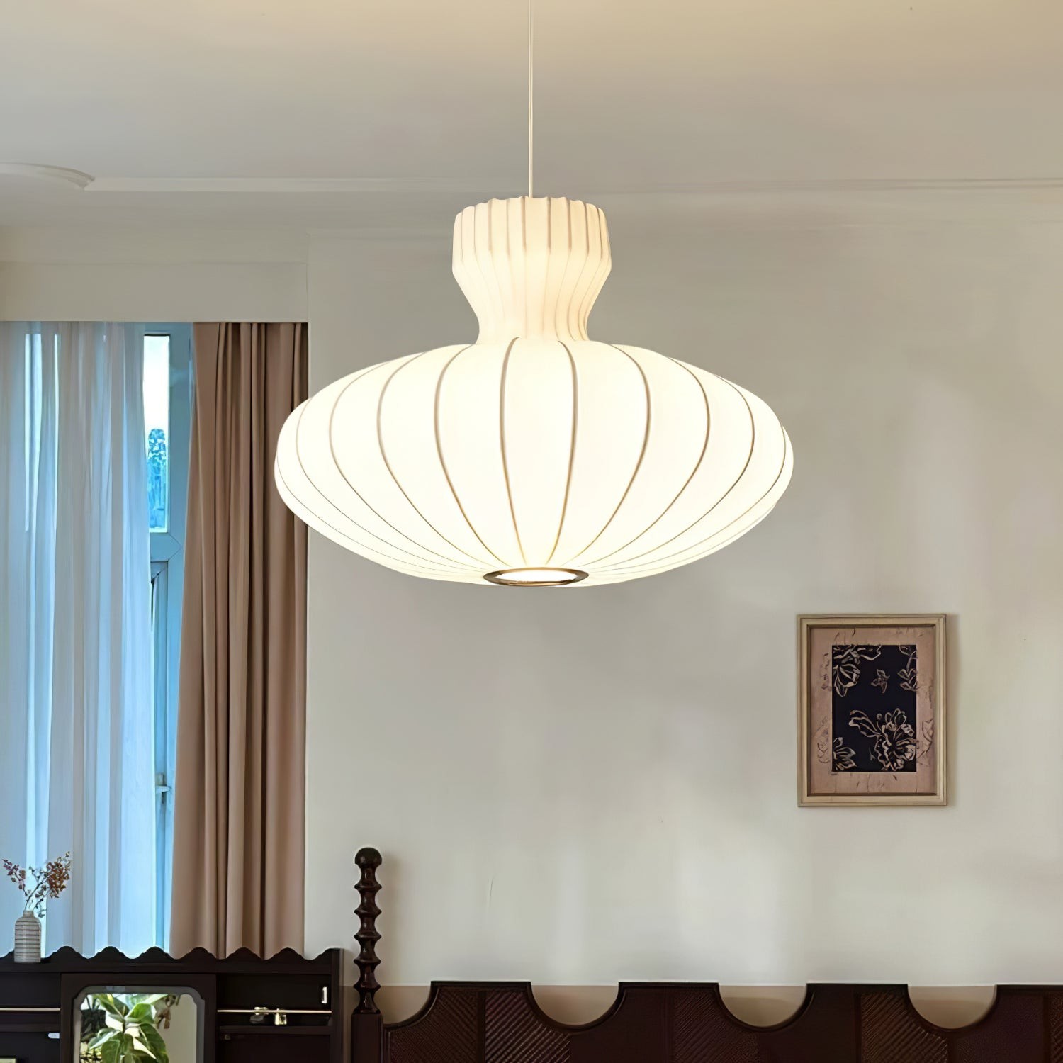 Lantern Silk Vintage Pendant Lamp M506