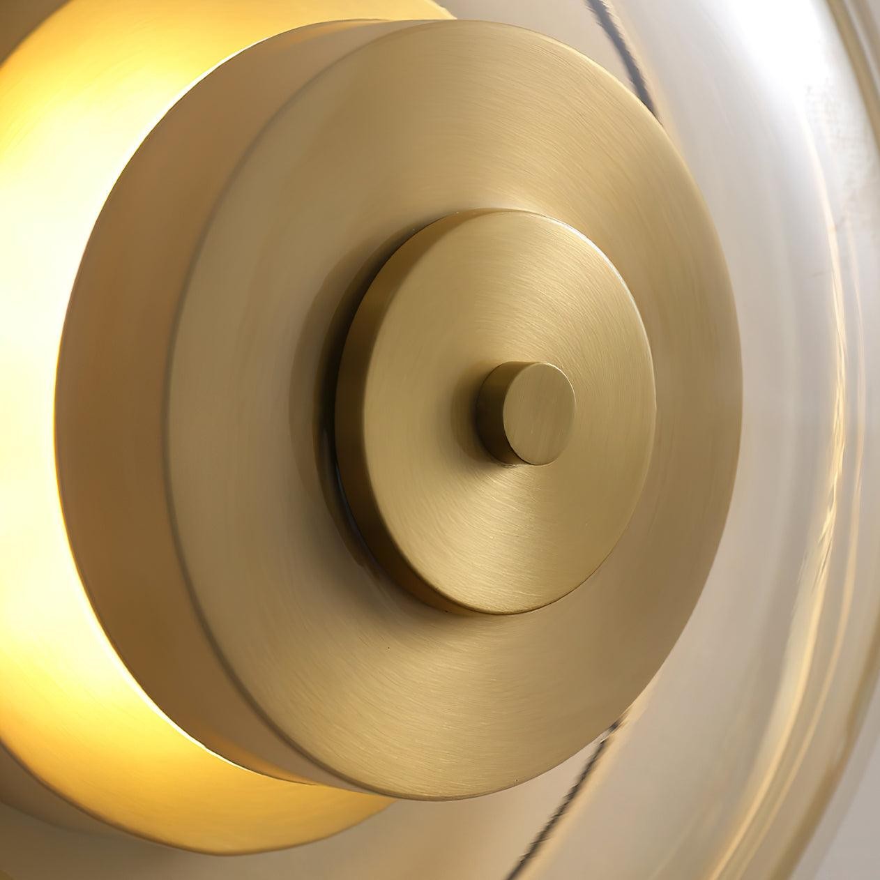 Postmodern Brass Glass Wall Lamp M112