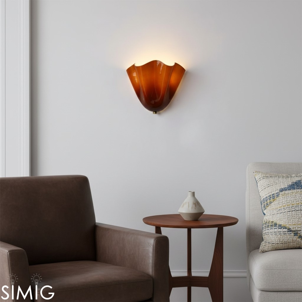 Bellina Modern Glass Wall Sconce - Ambient Lighting for Hallway P075