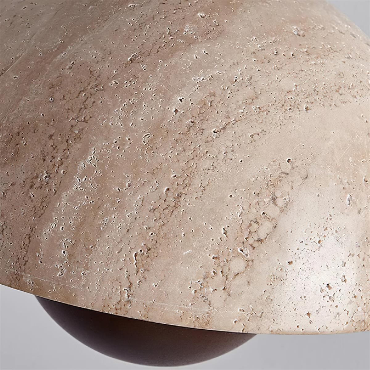 Semicircular Pendant Lamp - Modern Travertine Living Room G70