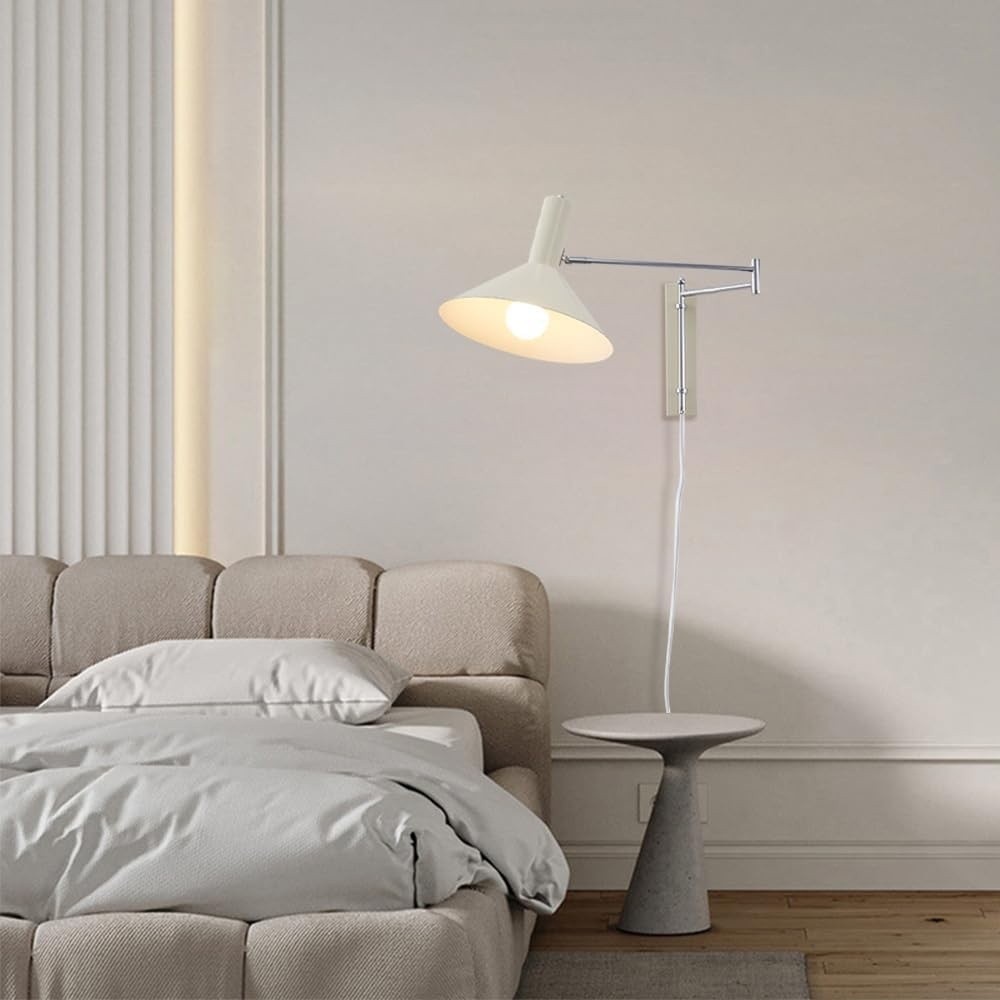 Classic Modern Swing Arm Adjustable Bedside Reading Wall Lamp M19