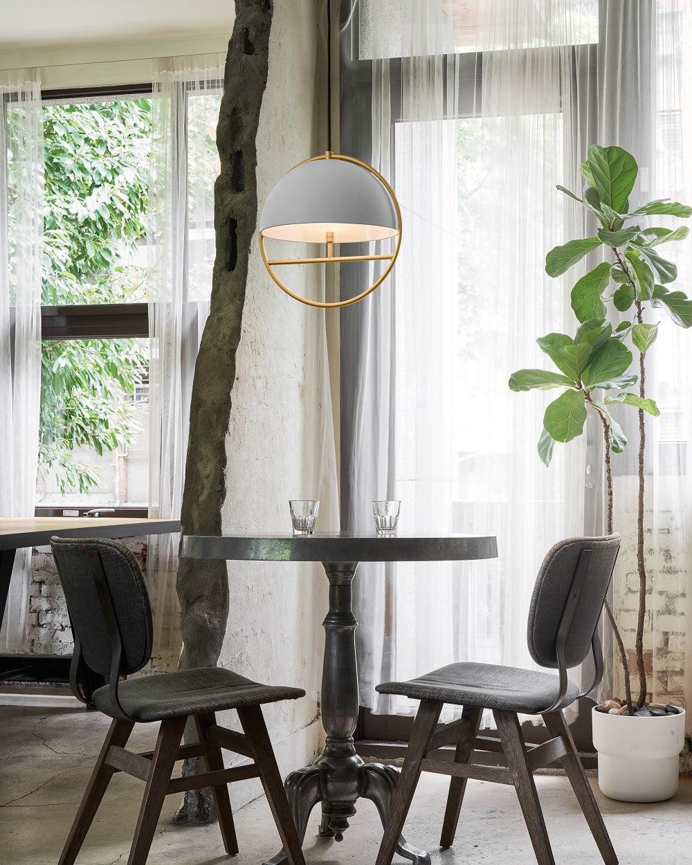 Nordic Hemispherical Ring Metal Pendant Lamp M448