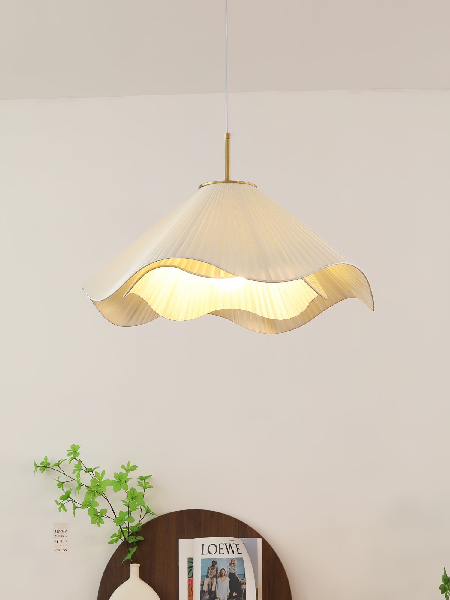Nordic Cream Style Floral Pendant Lamp M458