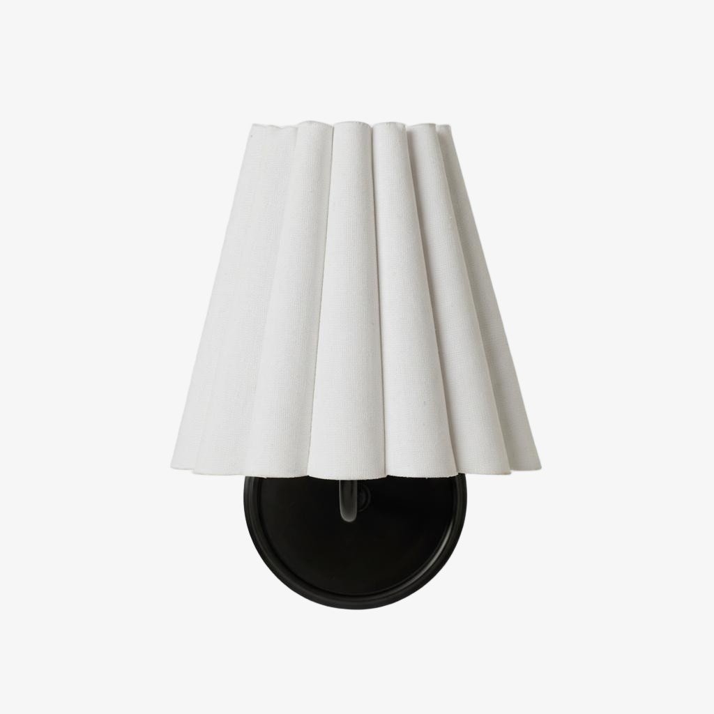 Ruffmeto Modern Pleated Wall Lamp - Elegant Accent Light for Hallways T474