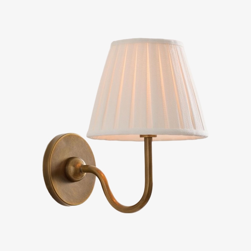 Luvora Modern Pleated Shade Wall Lamp for Bedroom & Living Room T036