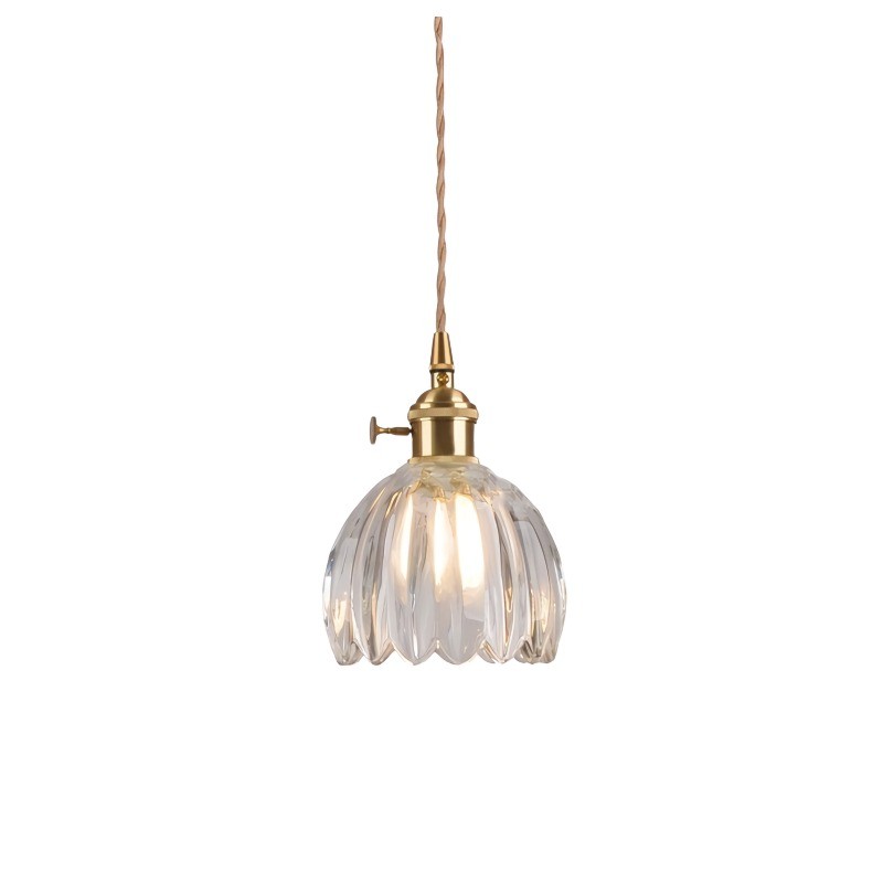Japanese Retro Glass Flower Pendant Light S17
