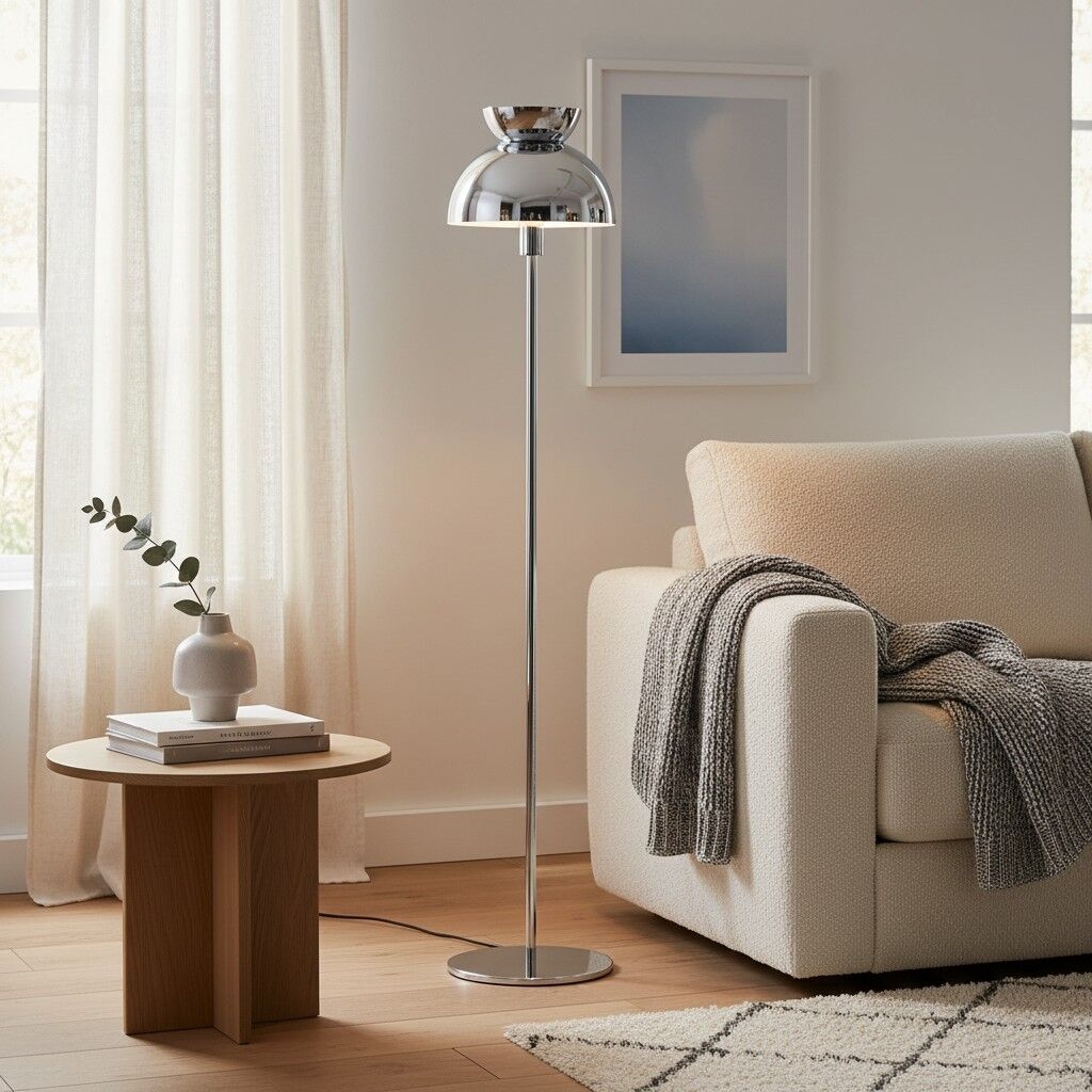 Aurelia Nordic Sculptural Floor Lamp - Minimalist Metal Standing Light for Living Room or Bedroom T795