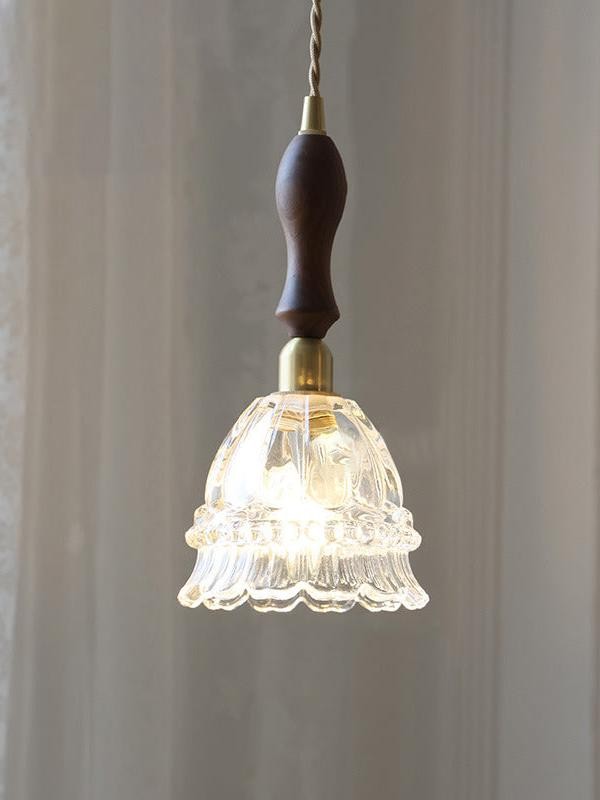 French Pastoral Jellyfish Glass Pendant Light G67