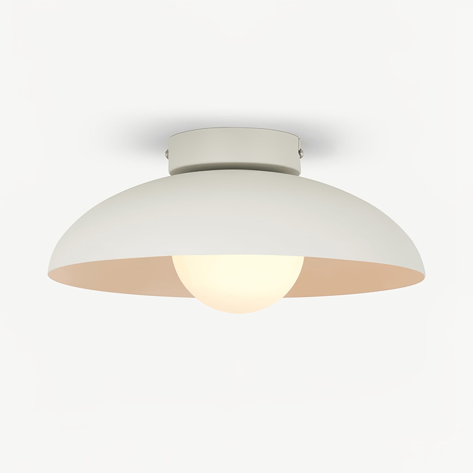 Matte Black Glass Dome Ceiling Lamp M449