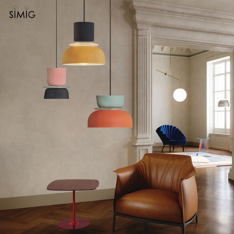 MACRI Color Block Nordic Pendant Light for Living Room