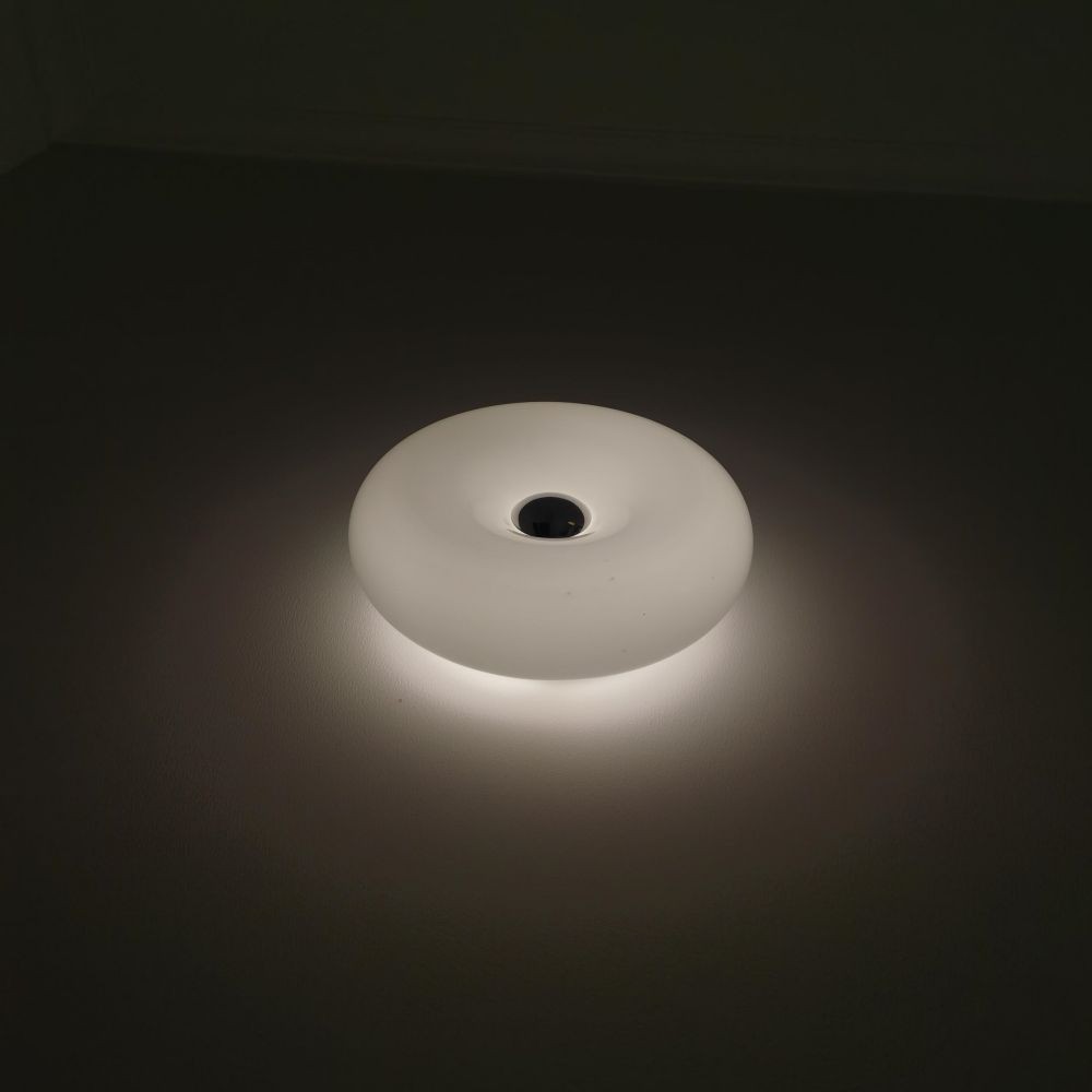 Glass Donut Table Wall Lamp - Bauhaus Style Accent Light Fixture S77