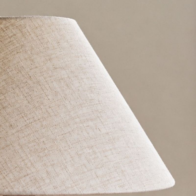Ceruna Ceramic Table Lamp with Fabric Lampshade - Modern Minimalist Fixture for Reading or Lounge Areas T2281